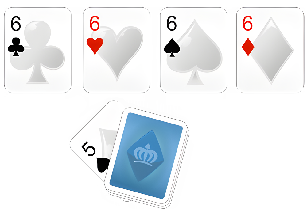 As quatro manilhas do Truco no baralho francês
