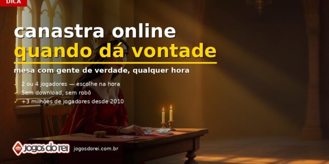 Canastra Online Quando Não Tem com Quem Jogar — capa